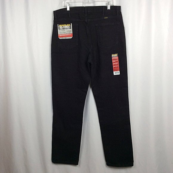 NWT Rustler Classic Regular Fit Straight Leg Jeans Mens Size 36x34 Heavyweight - Picture 1 of 8